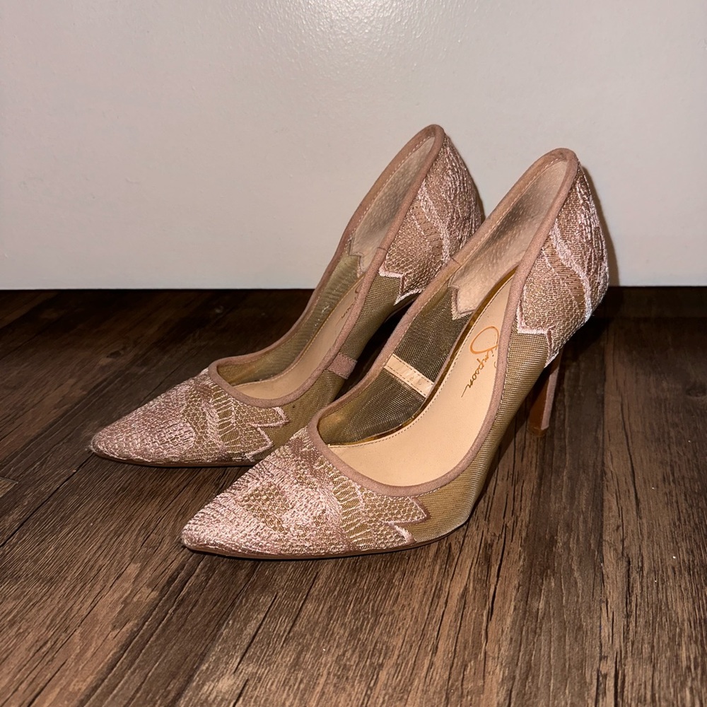 Pink Jessica Simpson heels